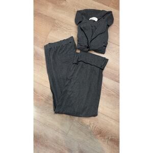 Maison du Soir Black & White Stripe Pajama Set Size – Large